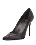 Nouveau Leather Pointed-Toe Pump, Black