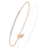 Gatsby Barrette Pavé Diamond Bracelet in 18K Rose Gold