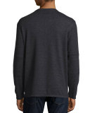 Crewneck Birdseye Sweatshirt, Dark Gray