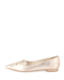 Bibi Butterfly Embroidered Flat, Gold