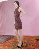 Rosalee Embellished Mock-Neck Mini Dress
