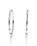 925 Glamazon Diamond Hoop Earrings