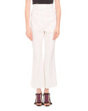 Flared Wool Suiting Pants
