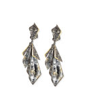 Crystal Origami Clip-On Earrings