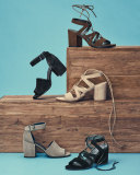 Bigtiegirl Suede Lace-Up Sandal, Walnut