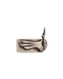 Modern Winged Claddagh Band Ring with Diamonds