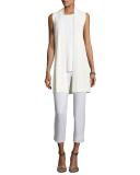 Ballet-Neck Tank, White