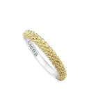 Caviar Beaded Stacking Ring, Size 7