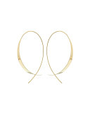Gloss 14K Upside Down Hoop Earrings