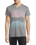 Zion Landscape V-Neck T-Shirt, Multi