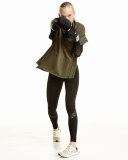 Seamless Long-Sleeve Mesh-Panel Tee