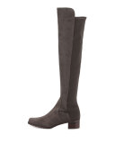 Reserve Suede Over-the-Knee Boot, Smoke