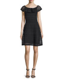 Off-The-Shoulder Scallop Dress