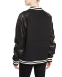 Tessa Leather Varsity Jacket