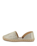 Dreya Studded d'Orsay Espadrille Flat, Gold