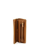 Saffiano Metal Oro Travel Wallet, Caramel (Caramel)