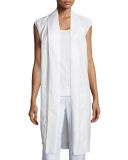 Zahra Linen Long Vest