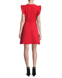 William Sleeveless A-Line Dress, Blaze Red
