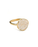 Stardust Diamond Disc Ring, 12mm