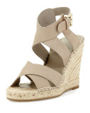 Kaelyn Crisscross Wedge Espadrille Sandal