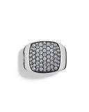 Men's Pave Top Signet Ring