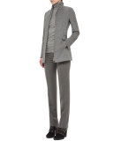 Francoise Straight-Leg Pants, Cliff
