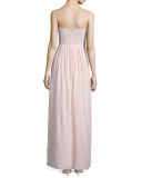 Strapless Sweetheart-Neck Gown