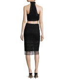 Oli Lace Slit Pencil Skirt