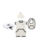 Star Shortall Gift Set, White, Size 0-9 Months