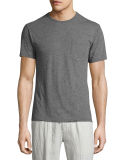 Mélange Cotton-Linen Pocket T-Shirt