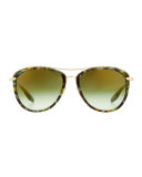 Universal Fit Aviatress Aviator Sunglasses, Jamrock Tortoise/Julep