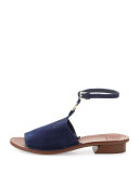 Gemini Link Ankle-Wrap Sandal, Royal Navy