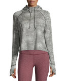 Motivation Performance Hoodie, Asphalt Gray Jacquard