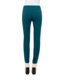 Melissa Wool-Blend Skinny Pants, Seabiscuit Teal