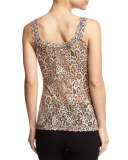 Printed Unlined Camisole, Leopard Nouveau, Plus Size