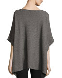 Ribbed Cashmere Poncho