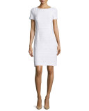 Short-Sleeve Sheath Dress, Frost