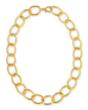 Hoopla 24K Gold Oval Link Necklace, 16"