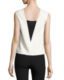 Alma V-Neck Sleeveless Shell