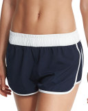 Hit Repeat Coverup Shorts, Indigo