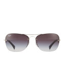 Metal Aviator Sunglasses