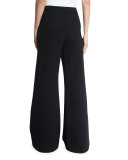 Ariana Wide-Leg Trousers, Black