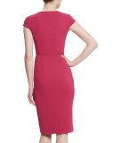 Brianna Zip-Front Sheath Dress