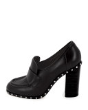 Soul Stud Rockstud 100mm Loafer, Nero
