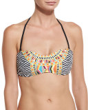 Brasilia Bandeau Swim Top, Multi