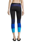 Spectrum Colorblock Sport Leggings, Cassis