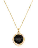 Rock Candy 18k Gold Mini Lollipop Necklace in Onyx & Diamond