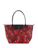 Le Pliage Néo Fantaisie Large Printed Tote Bag, Ruby
