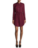 Elevated Long-Sleeve Shirtdress 
