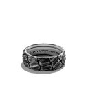 Alligator-Embossed Band Ring